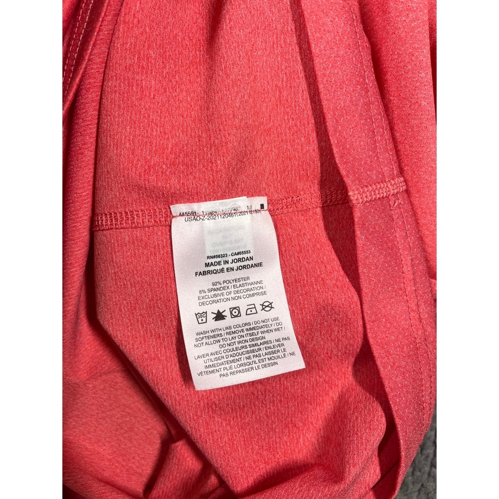 Nike Dri Fit Tall Mens TShirt Coral Red Short Sleeve Crew‎ Neck Athletic Size M - Picture 6 of 10